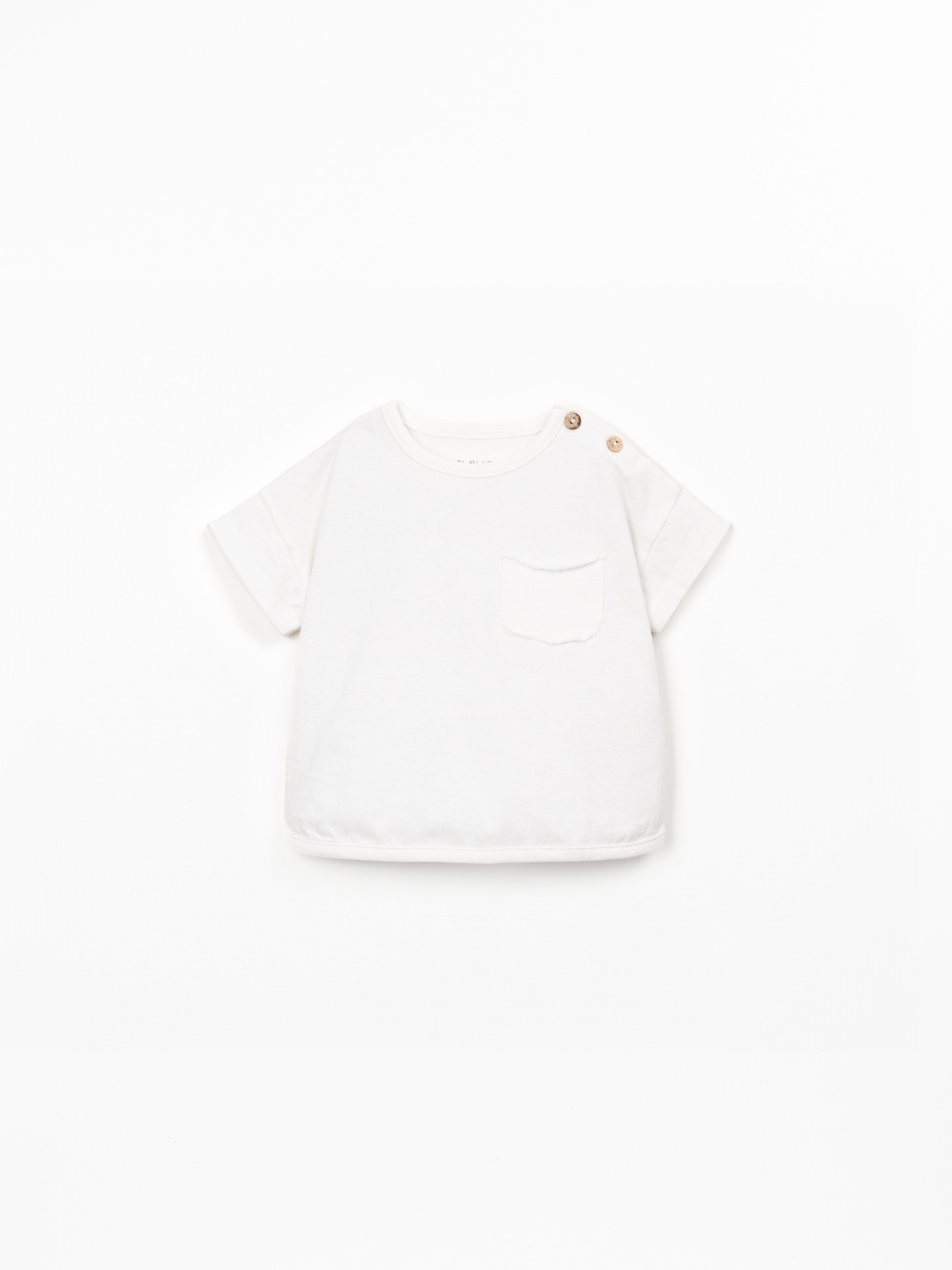 T-shirt in maglina misto cotone biologico e cotone riciclato