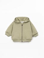 Giacca con zip e cappuccio