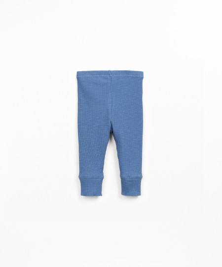 Leggings in maglia a costine