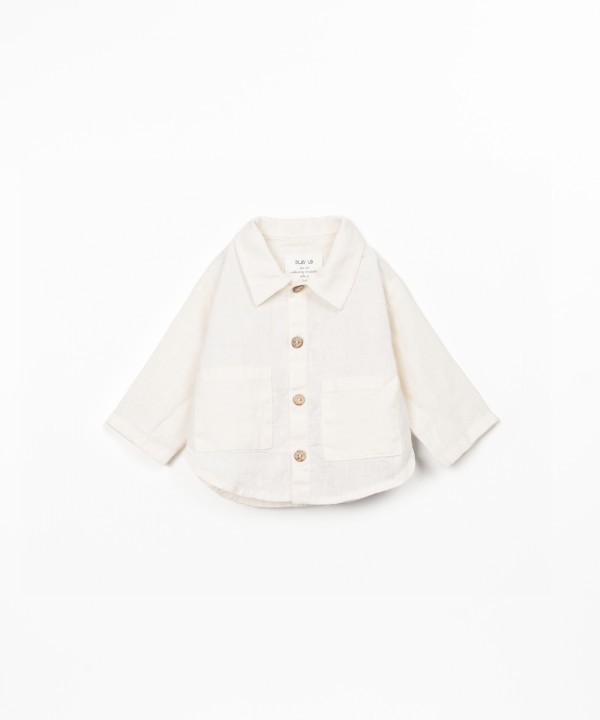 Camicia in tessuto di lino