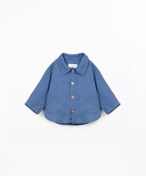 Camicia in tessuto di lino