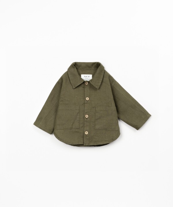 Camicia in tessuto di lino