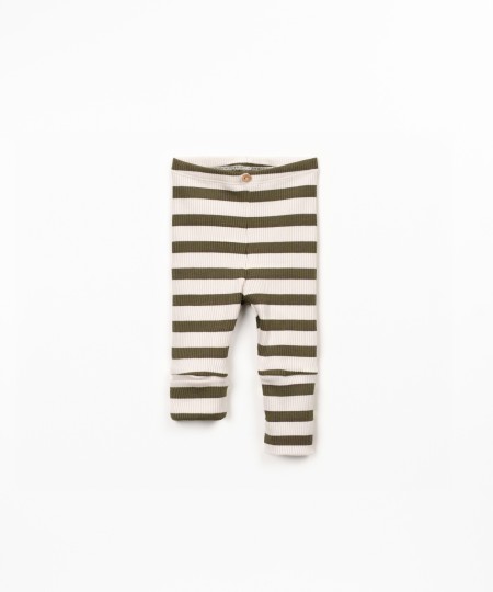 Leggings com mistura de algodão e modal