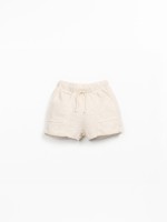 Pantaloncini in maglina di cotone biologico