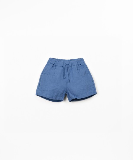 Pantaloncini in tessuto di lino