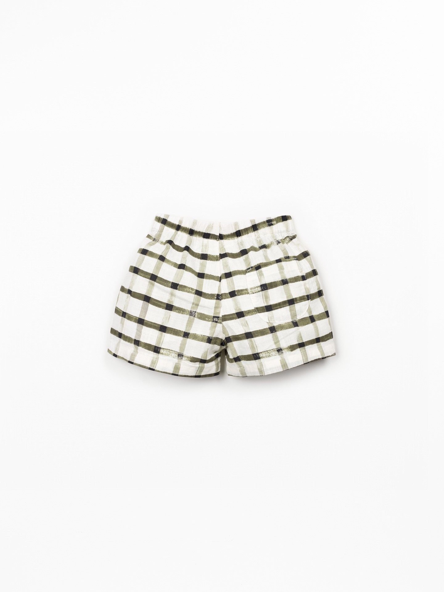 Short à motif à carreaux