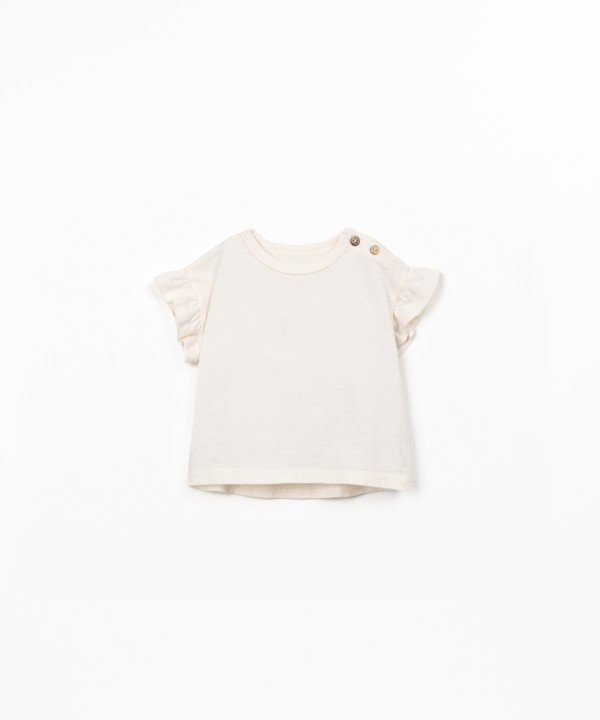 T-shirt in maglina di cotone biologico e riciclato