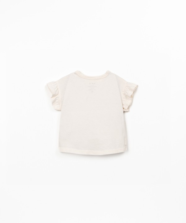 T-shirt in maglina di cotone biologico e riciclato