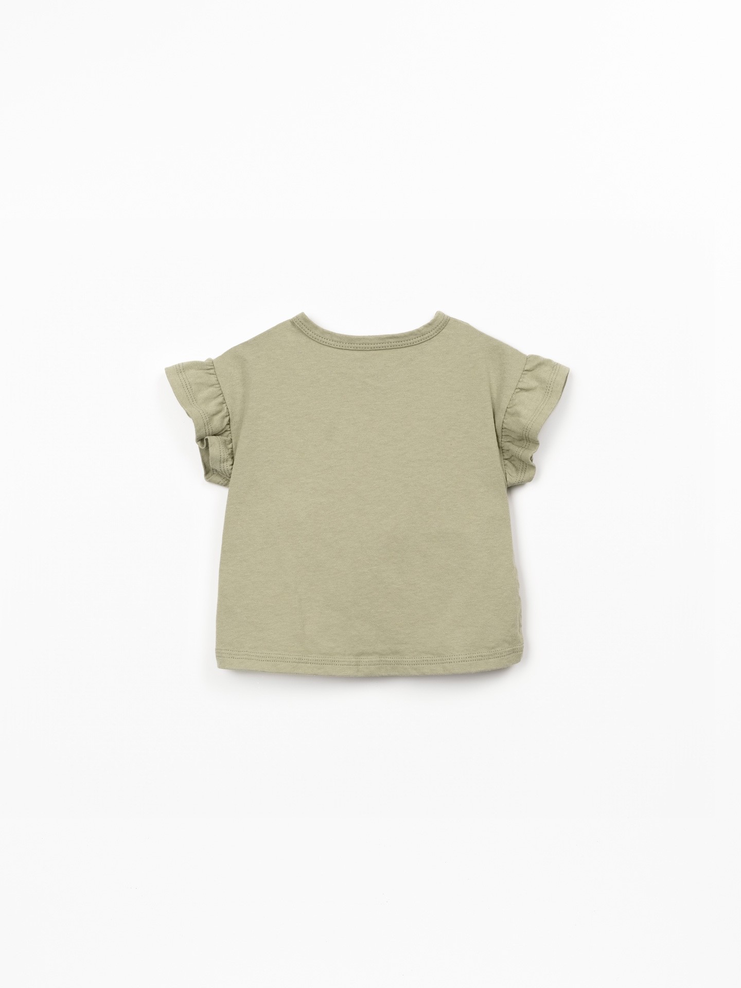 T-shirt in maglina di cotone biologico e riciclato