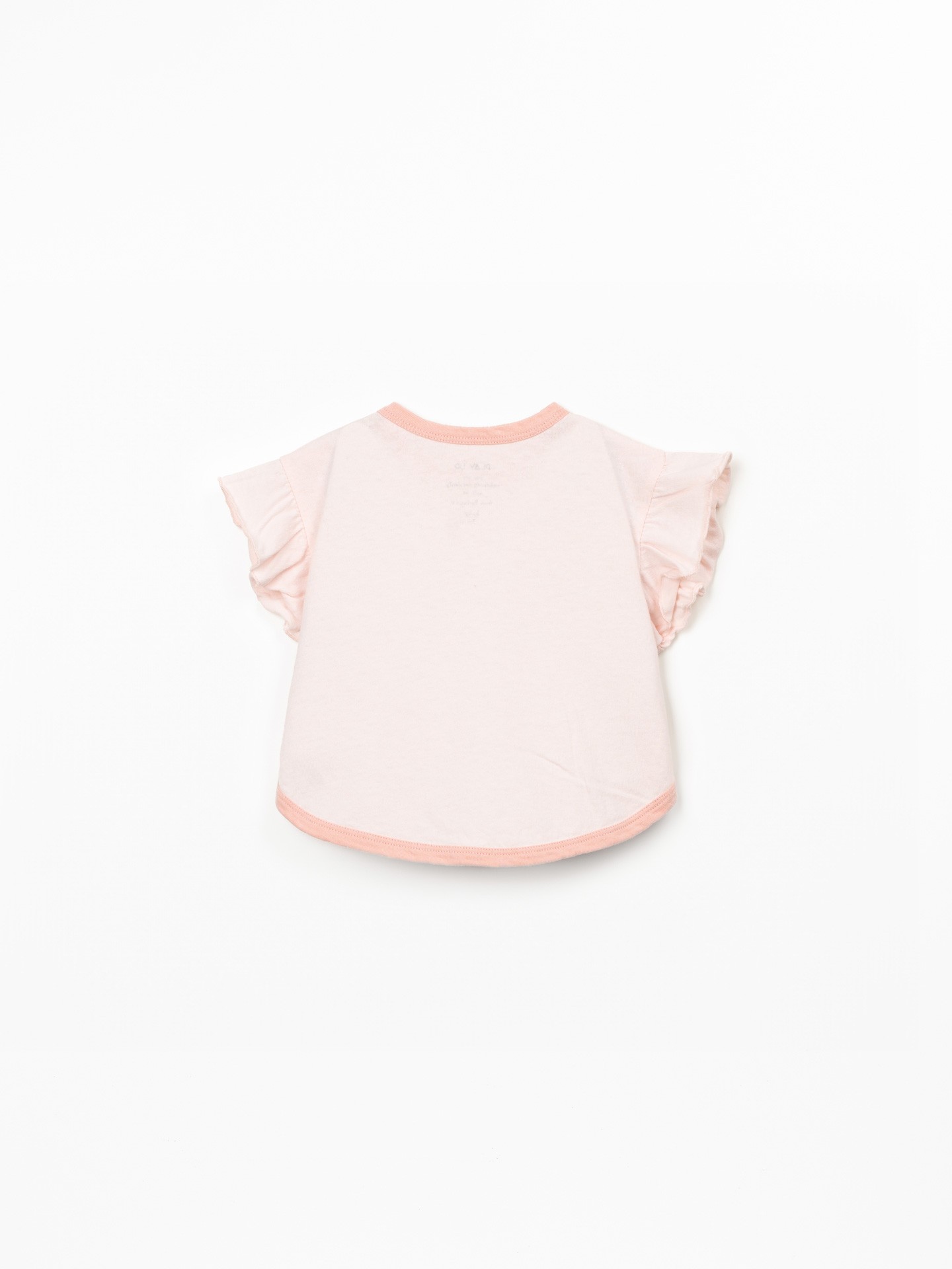 T-shirt con volant sulle maniche