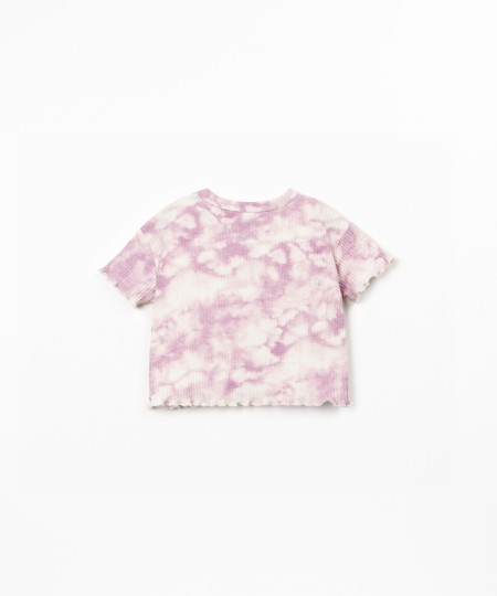 T-shirt con stampa tie dye