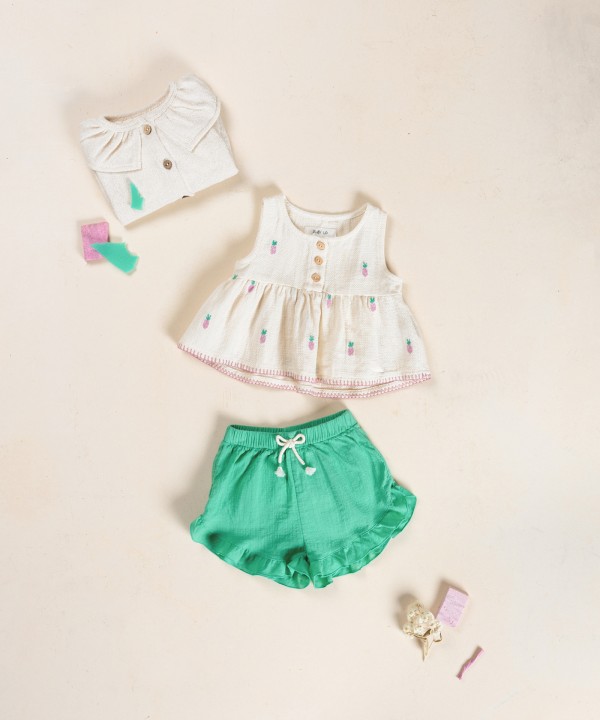 Top con stampa di ananas