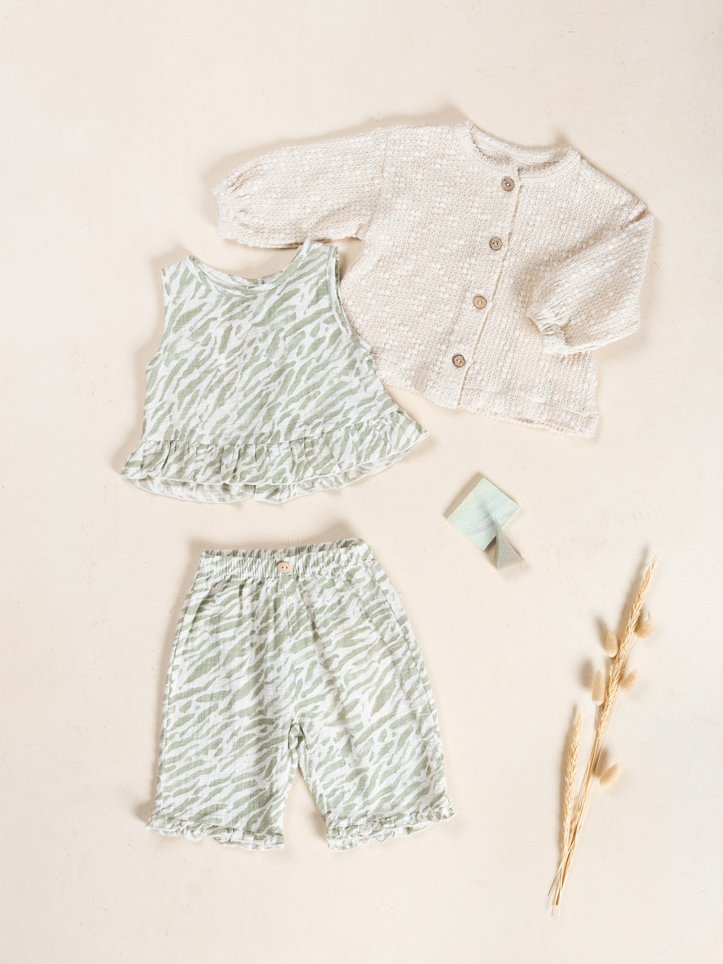 Top in tessuto con stampa