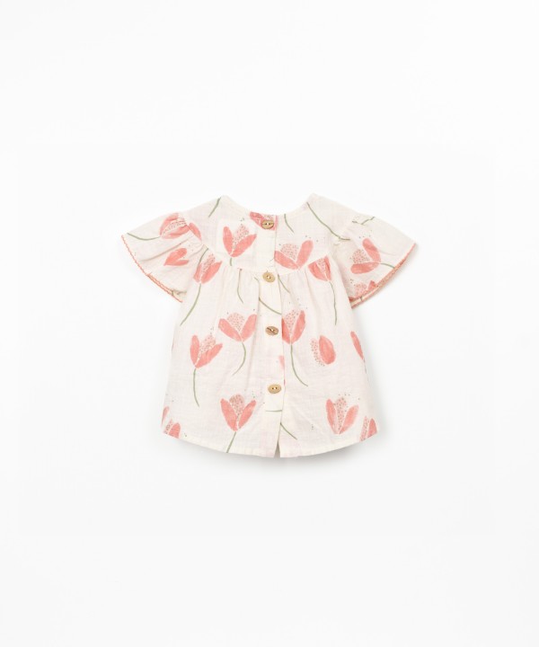 Tunic with tulip print