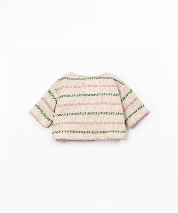 Maglione in misto cotone e cotone riciclato