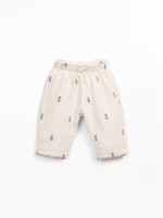 Pantaloni in cotone biologico con stampa