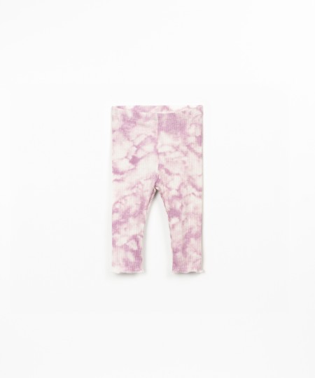 Leggings con stampa tie-dye