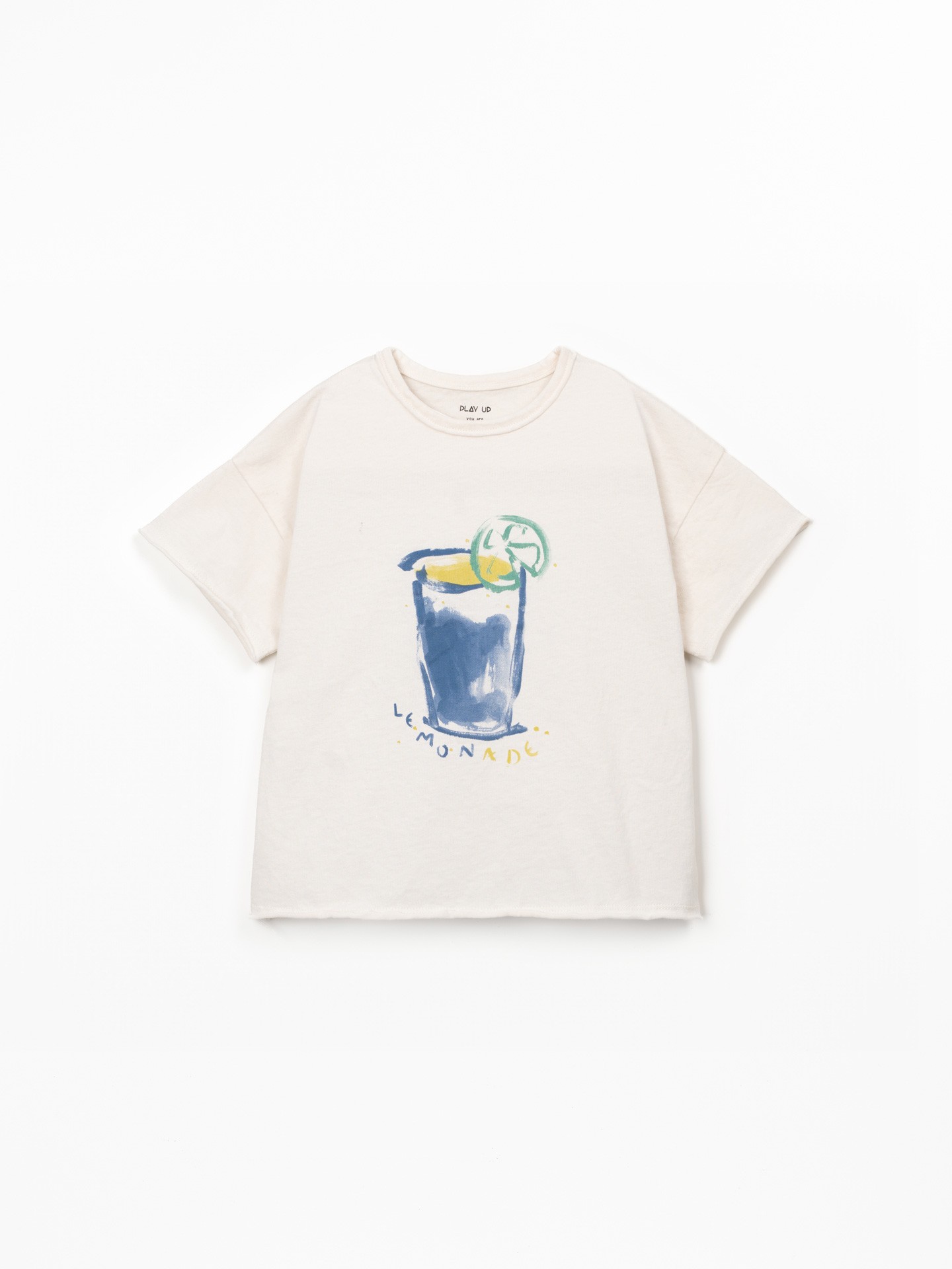 Camiseta de punto mezcla de algodón orgánico y algodón reciclado