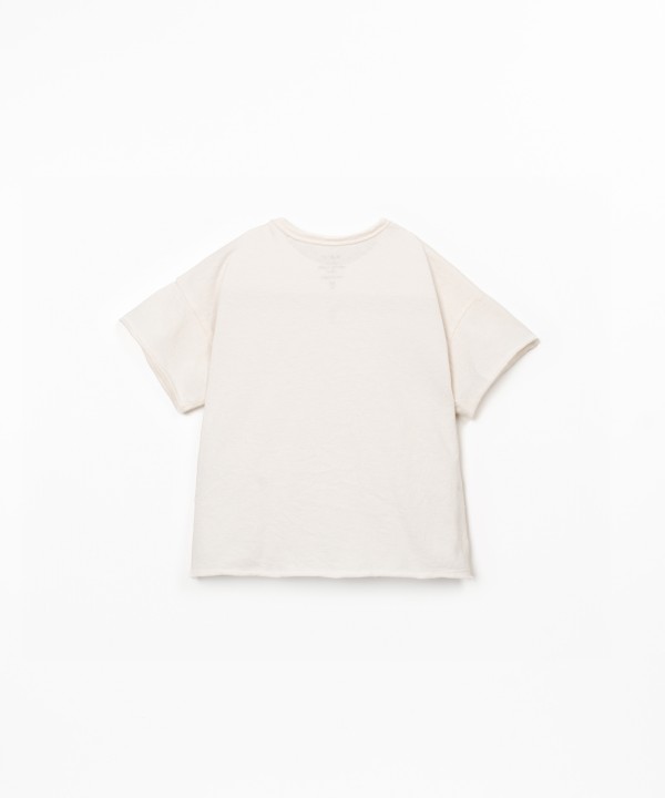 Jersey t-shirt in mixture of organic cotton and recycled cotton