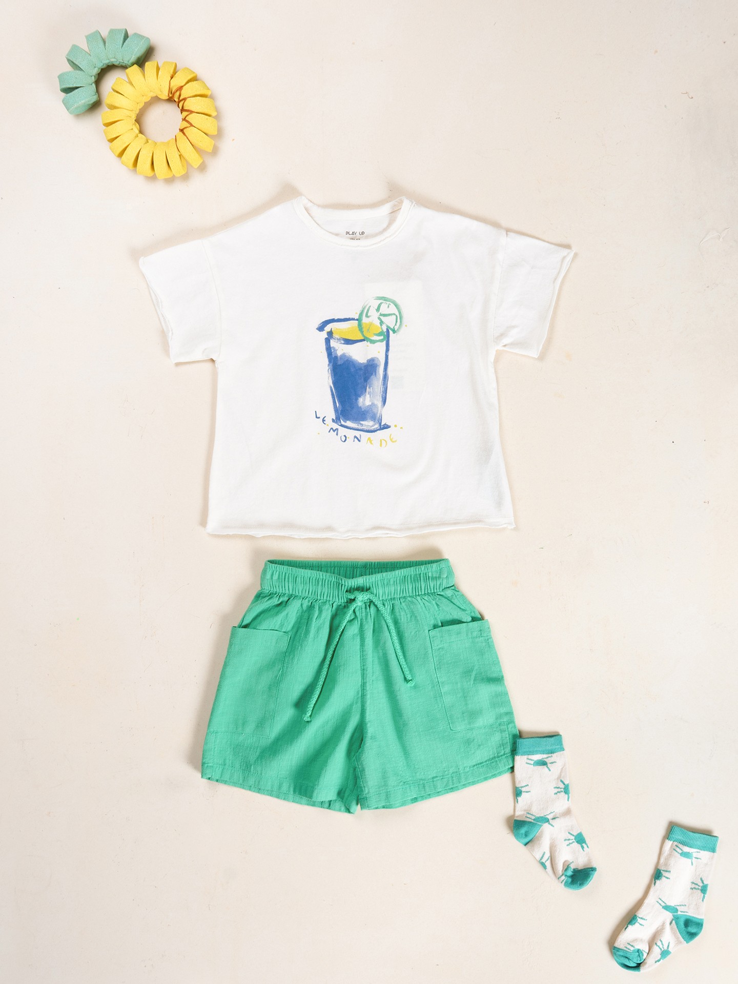 Camiseta de punto mezcla de algodón orgánico y algodón reciclado