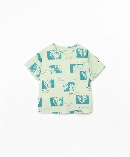 T-shirt in misto fibre naturali