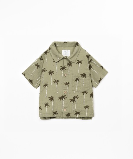 Camicia in cotone biologico con stampa