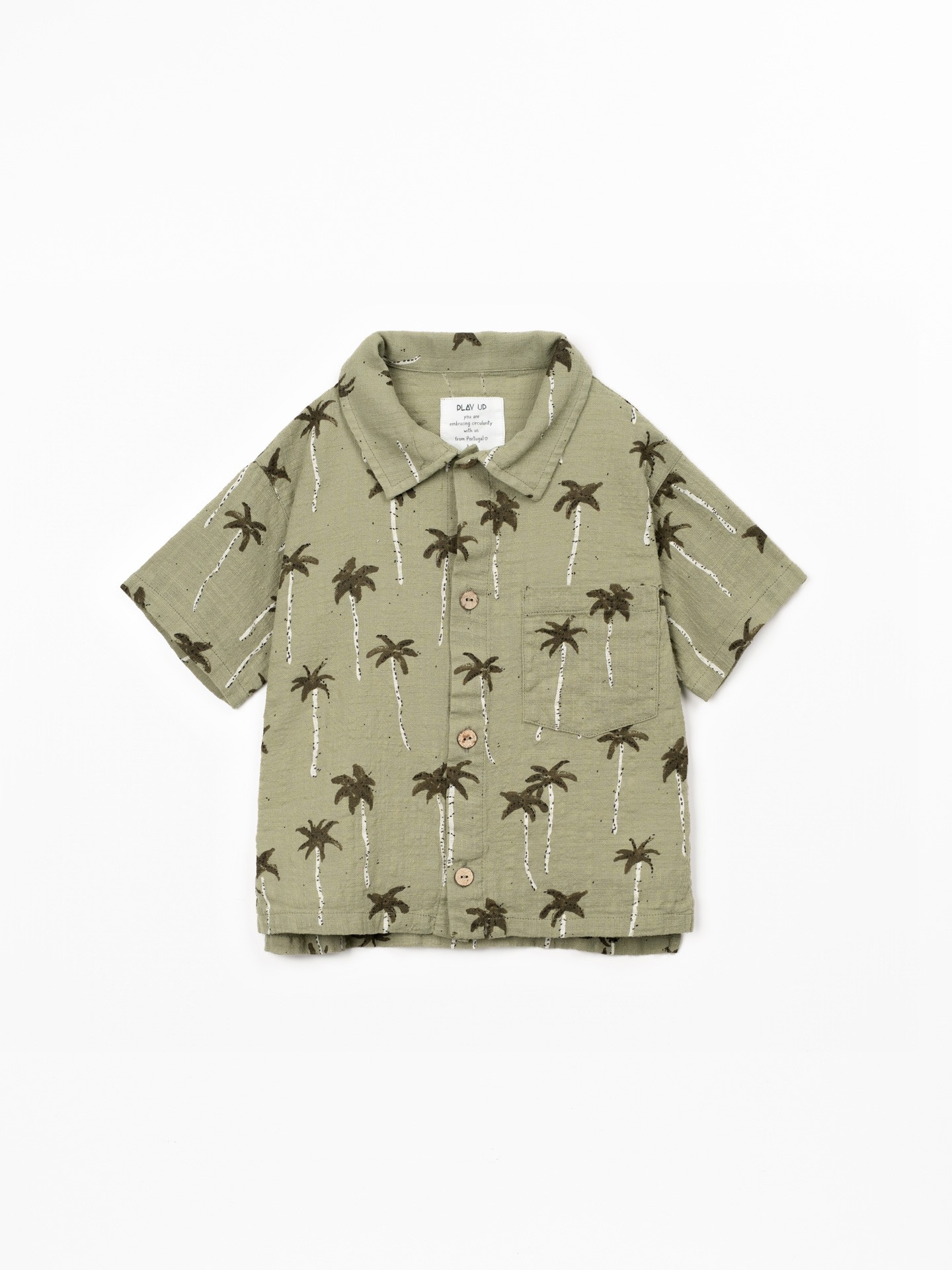 Camicia in cotone biologico con stampa