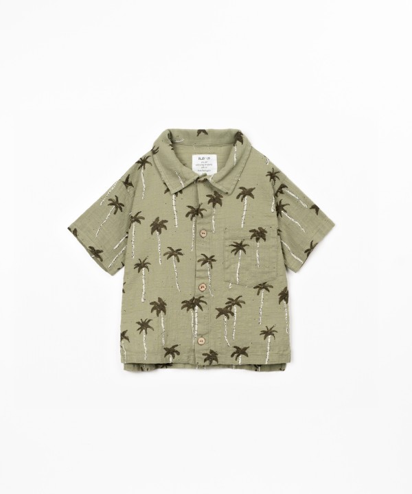 Camicia in cotone biologico con stampa