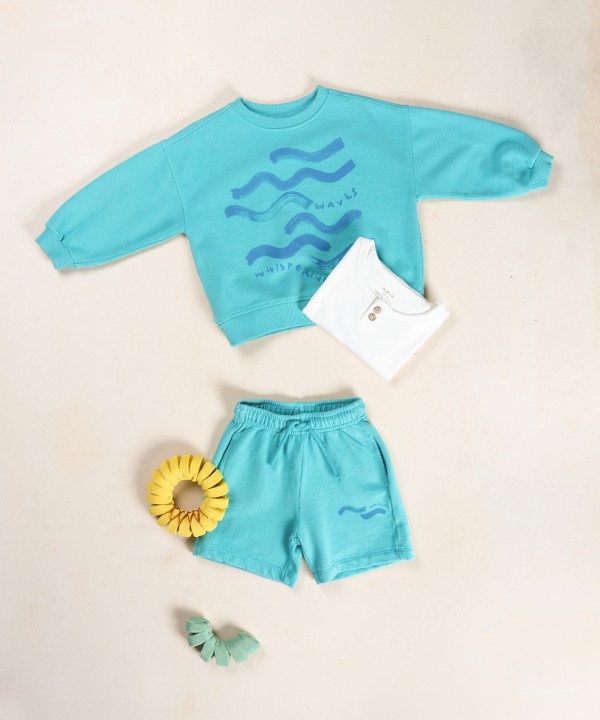 Felpa con illustrazione sul retro