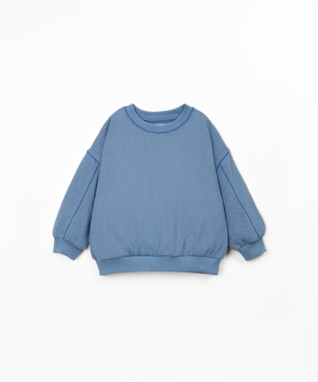 Sweater in recycled fiber blend