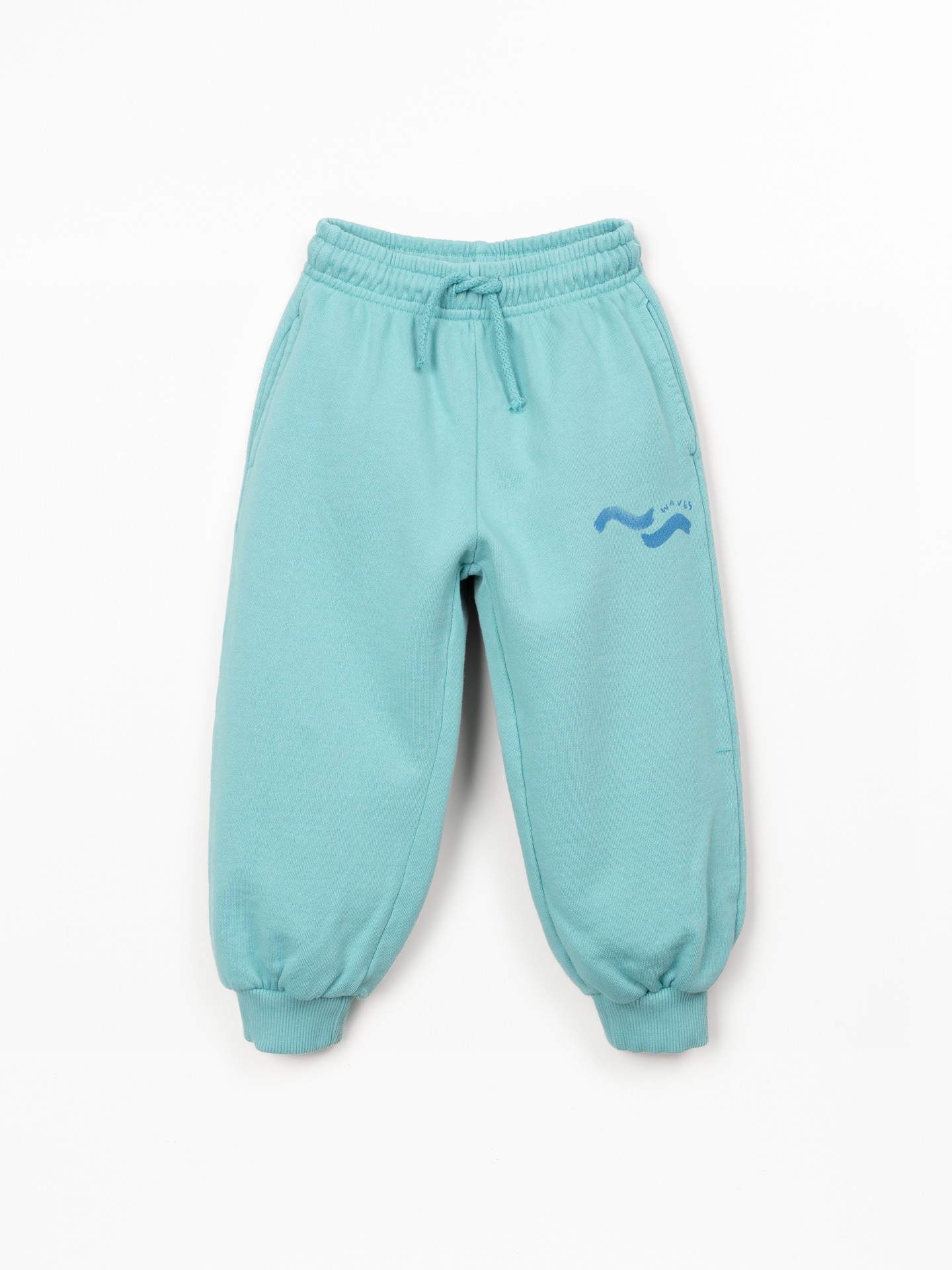 Pantaloni in fibre naturali con disegno