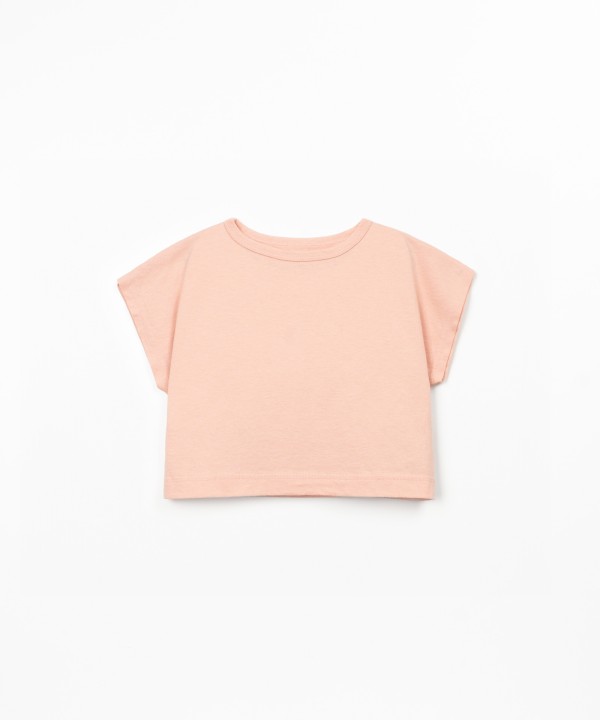 T-shirt in mixture of organic cotton and recycled cotton