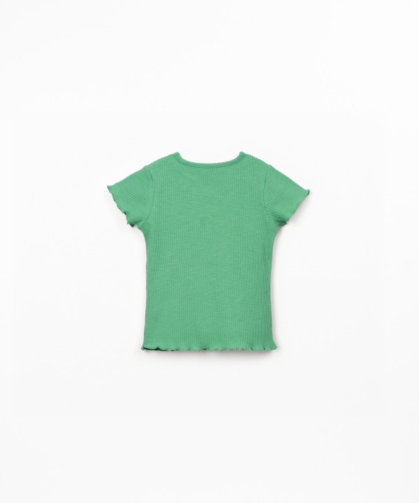 T-shirt in jersey a costine