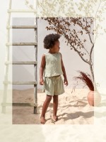 Top senza maniche in jersey testurizzato