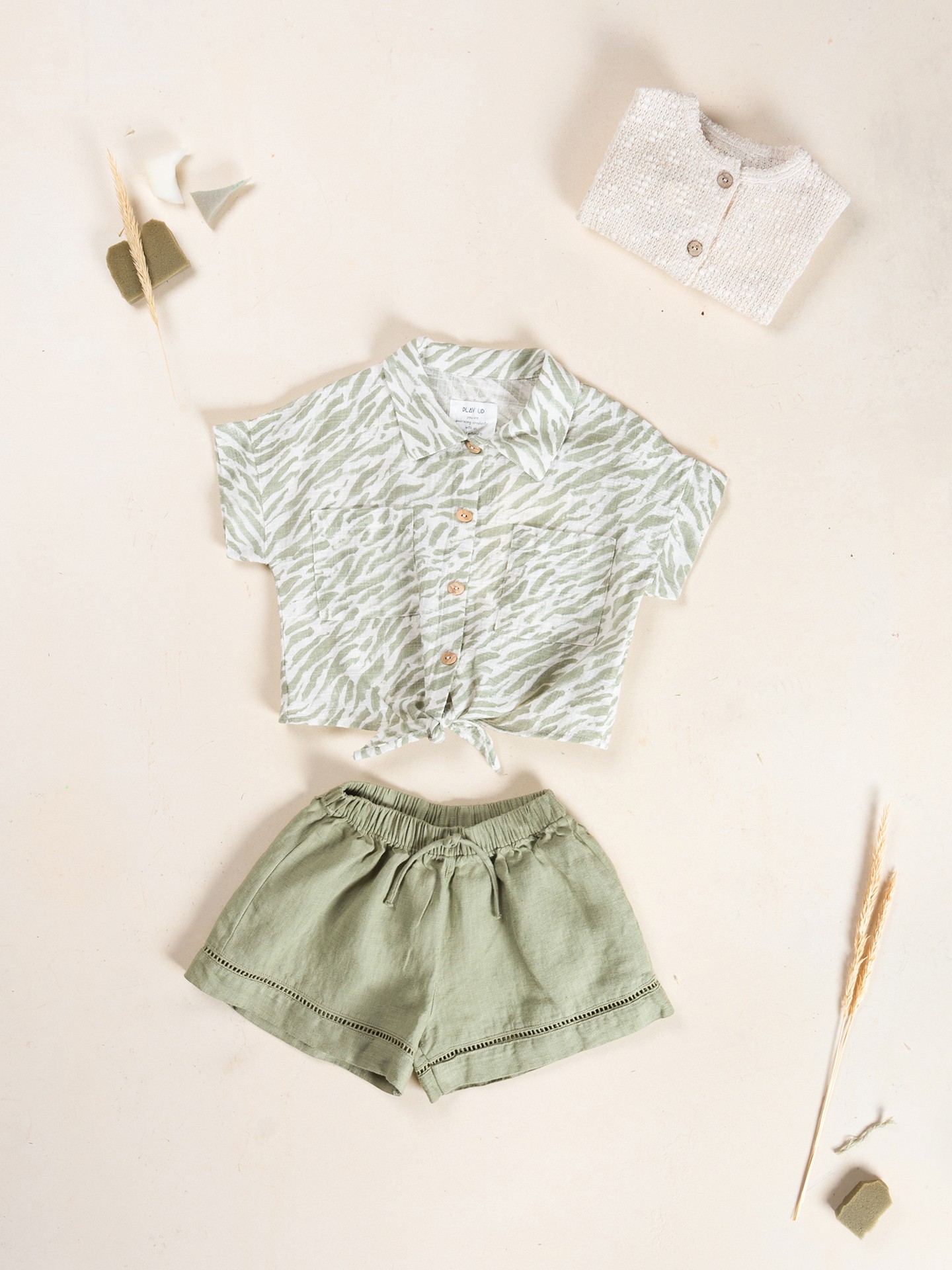 Camicia in cotone biologico con stampa