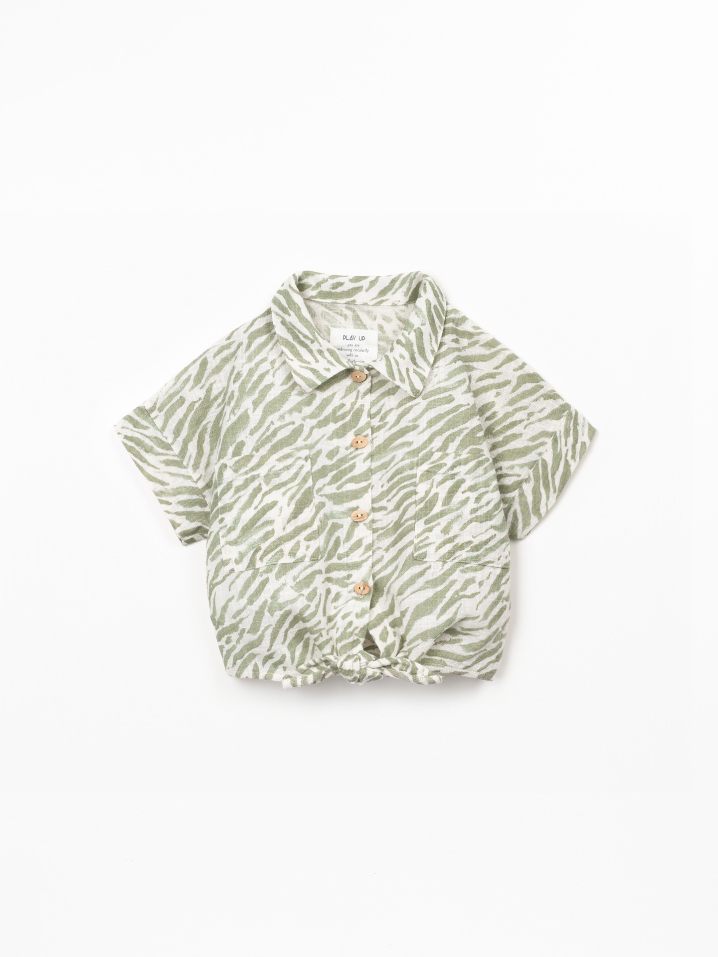 Camicia in cotone biologico con stampa