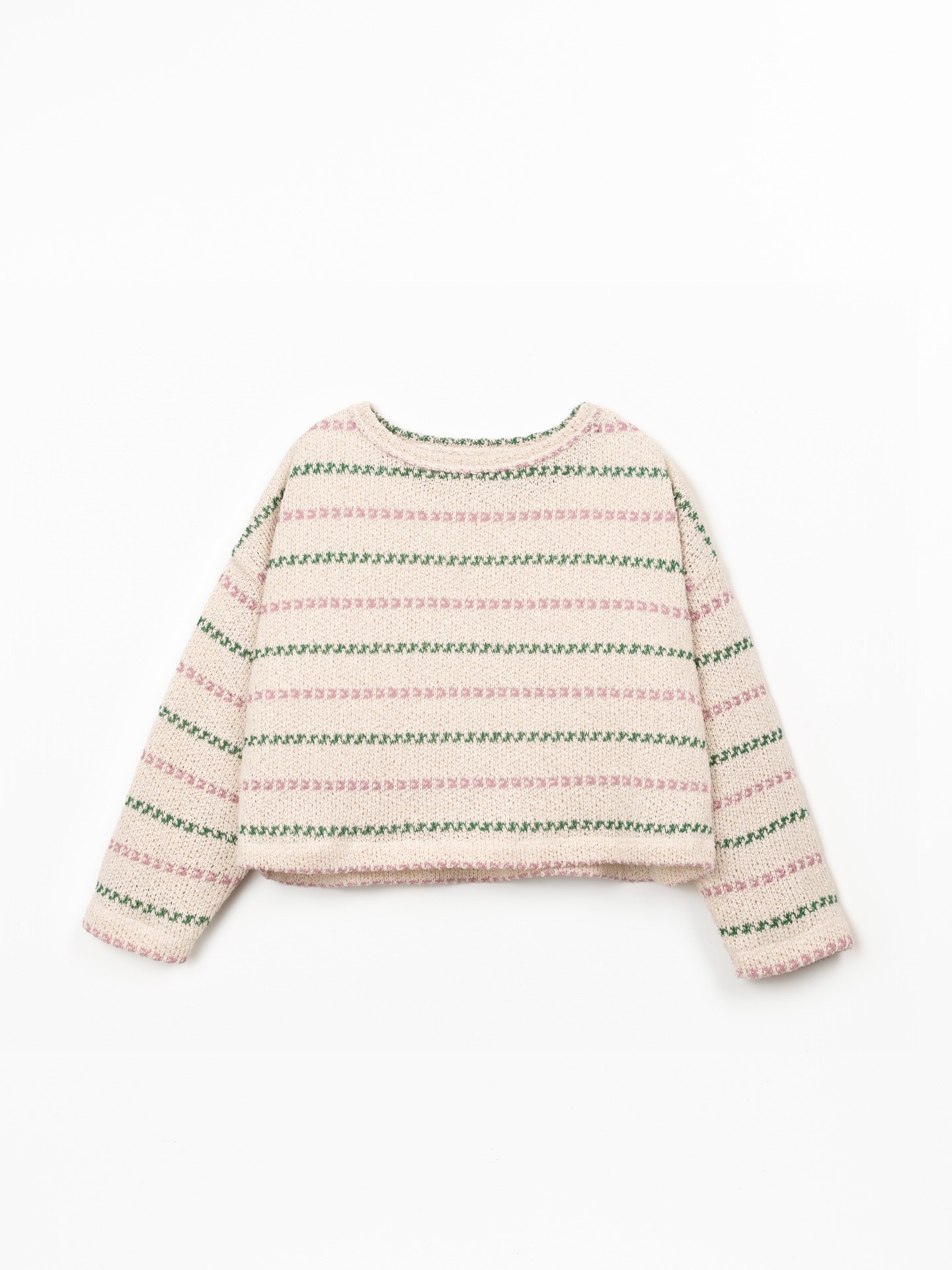 Maglia con stampa a righe