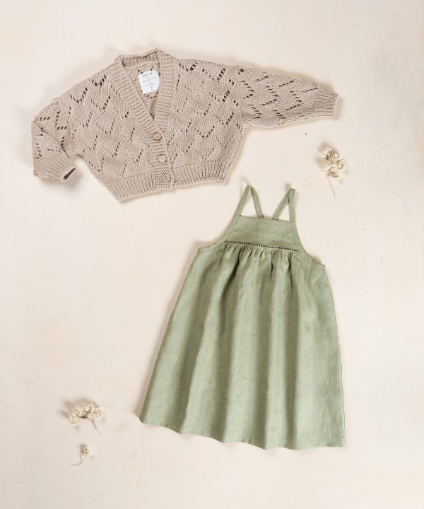 Vestito in tessuto di lino