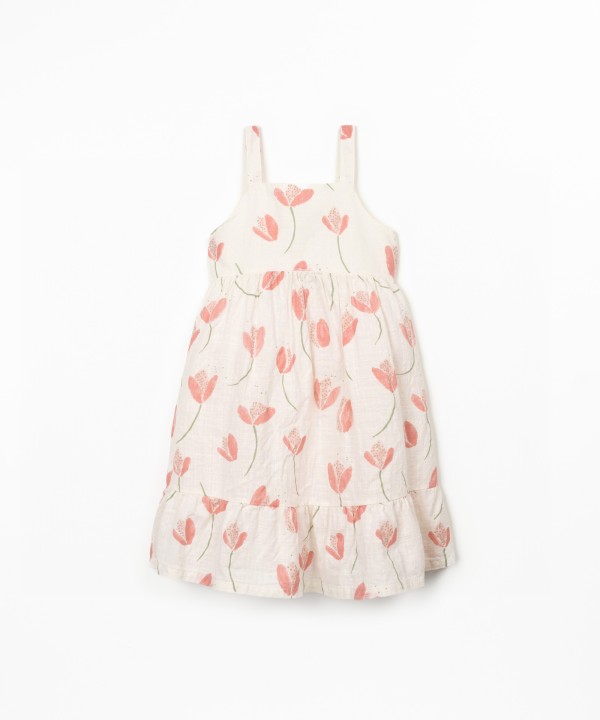 Dress with tulip print