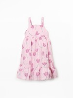 Dress with tulip print