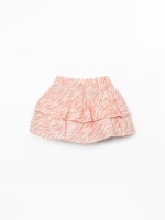 Skirt in organic cotton fabric with ruffles