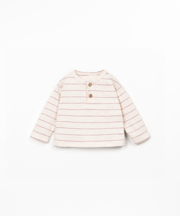 Striped knitted jumper