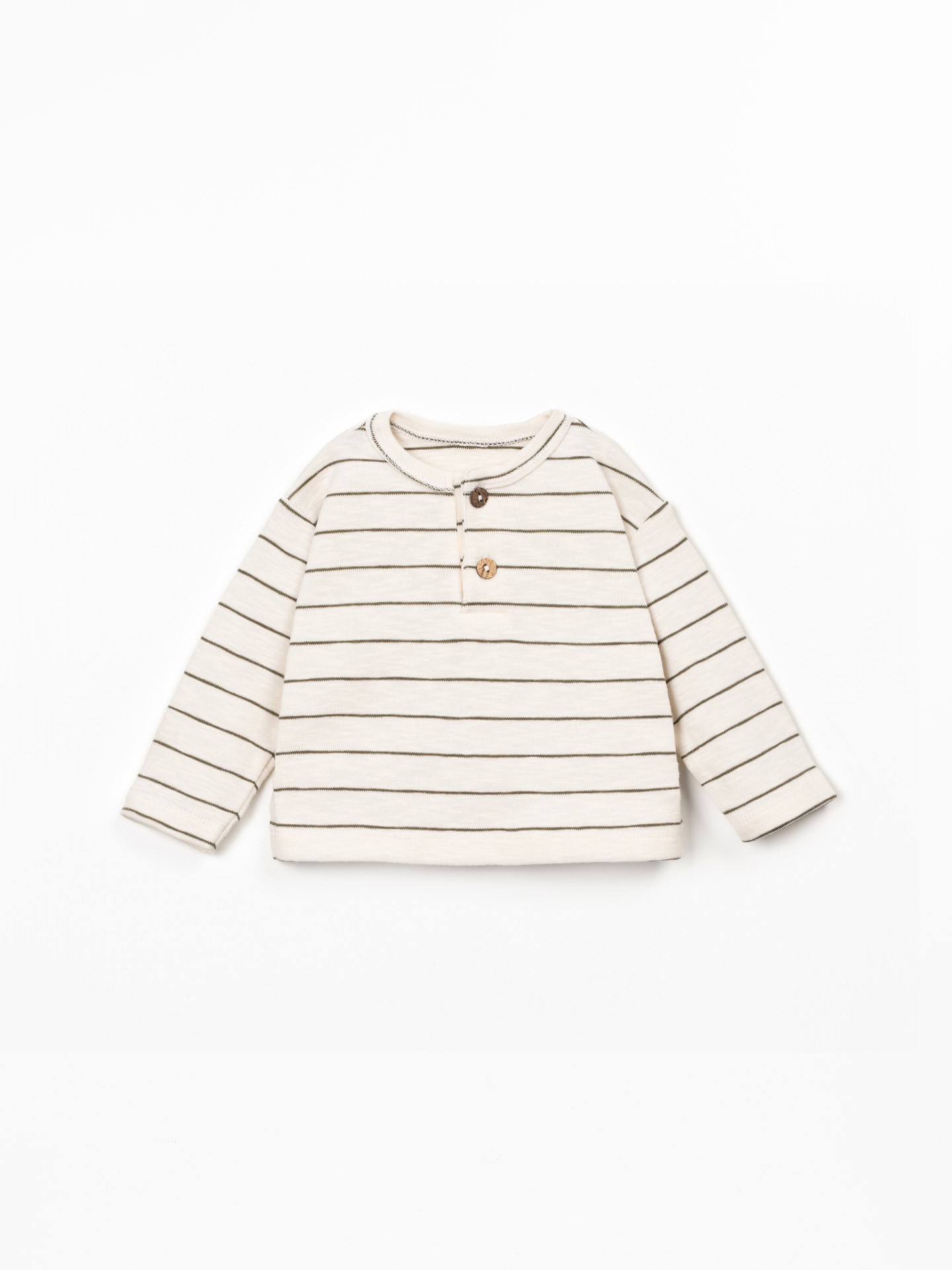 Camisola de malha às riscas