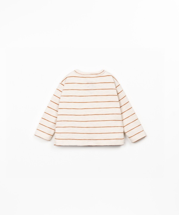 Maglione a righe in maglia