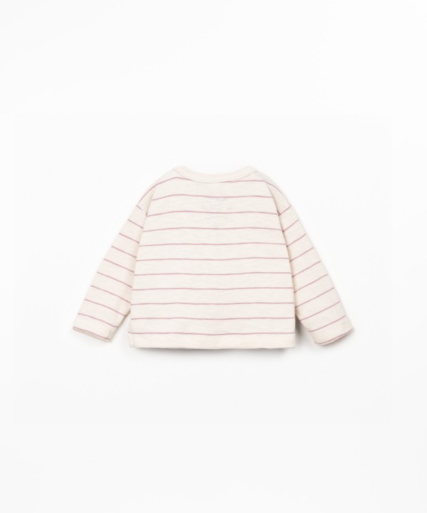 Maglione a righe in maglia