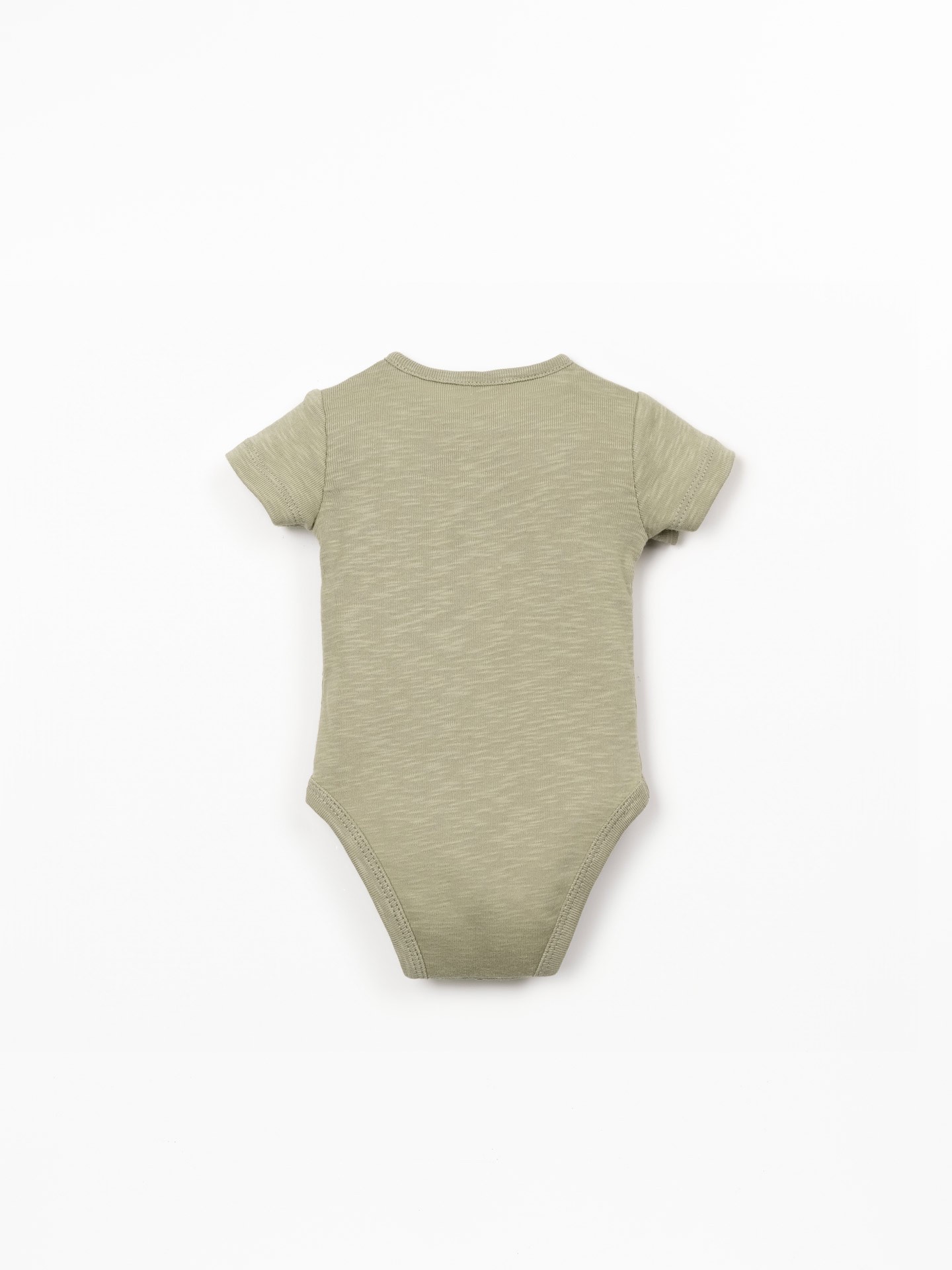 Organic cotton bodysuit with short sleeves