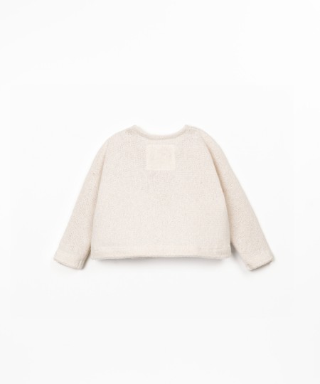 Maglione in misto fibre naturali e fibre riciclate