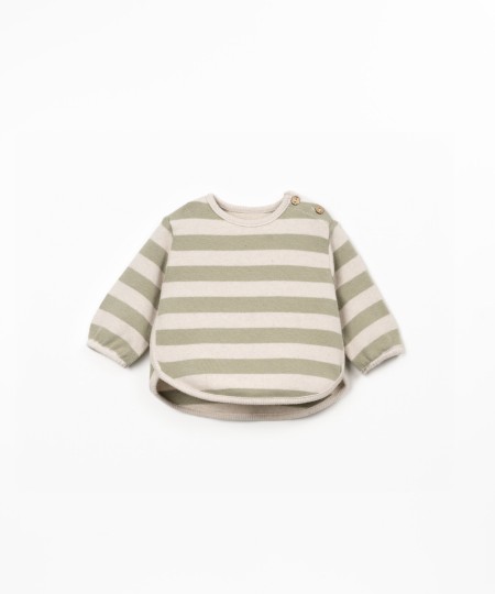 Striped knit sweater