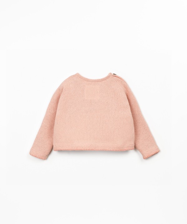 Maglione in misto fibre naturali e fibre riciclate