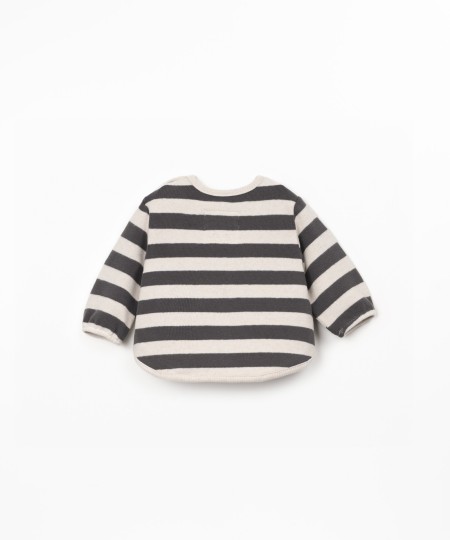 Pull rayé en maille